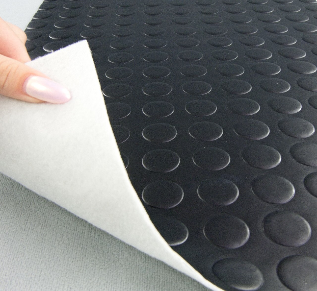 Автолін чорний "Монетка" (M018), ширина 2 м, Туреччина детальна фотка