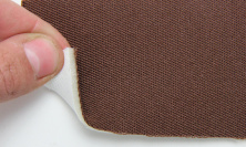 Автотканина оригінальна для боків сидінь (коричнева 3402), основа на поролоні, товщина 3мм, ширина 140см анонс фото