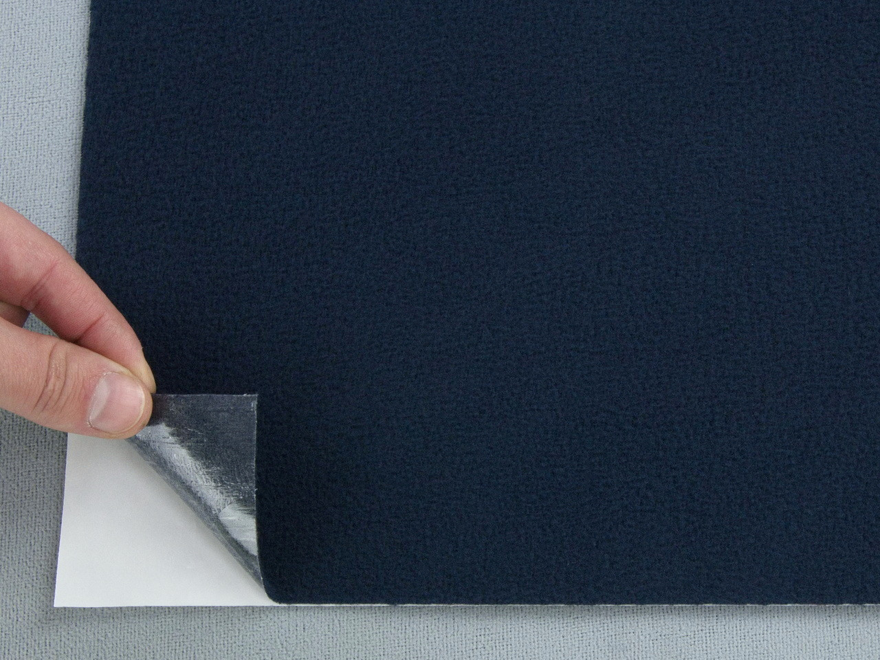 Карпет велюровий Standart темно-синій для авто самоклейка, (лист), товщина 2мм, щільність 220г/м2 анонс фото