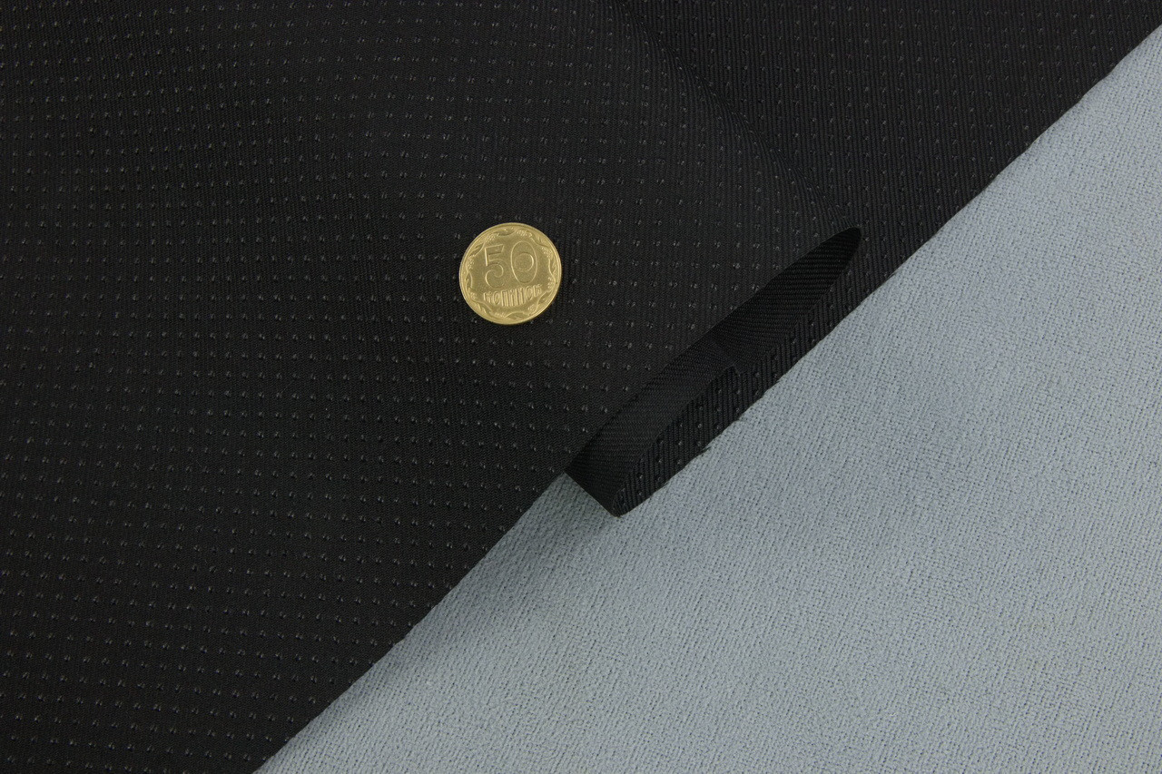 Противоскользящая ткань Jakar-BL, цвет черный с черными противоскользящими точечками, ширина 140см детальная фотка