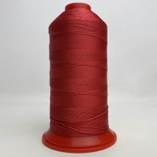 Нить POLYART(ПОЛИАРТ) N15 цвет 1644 красный, для пошив чехлов на автомобильные сидения и руль, 1000м анонс фото