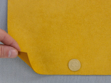 Алькантара Lycra 16014 горчичная, без основания, ширина 150см (Турция) анонс фото