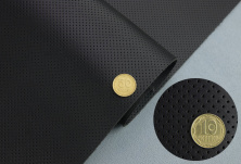 Термовініл чорний псевдоперфорований для перетяжки керма, дверних карт, панелей, на каучуковій основі (tk-25n) анонс фото