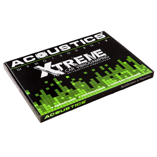 Віброізоляція Acoustics Xtreme, 37x50 см, товщина 4.0мм детальна фотка