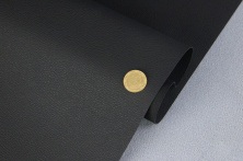 Автомобільний шкірозамінник чорний 2136-MT на тканинній основі, ширина 150см анонс фото