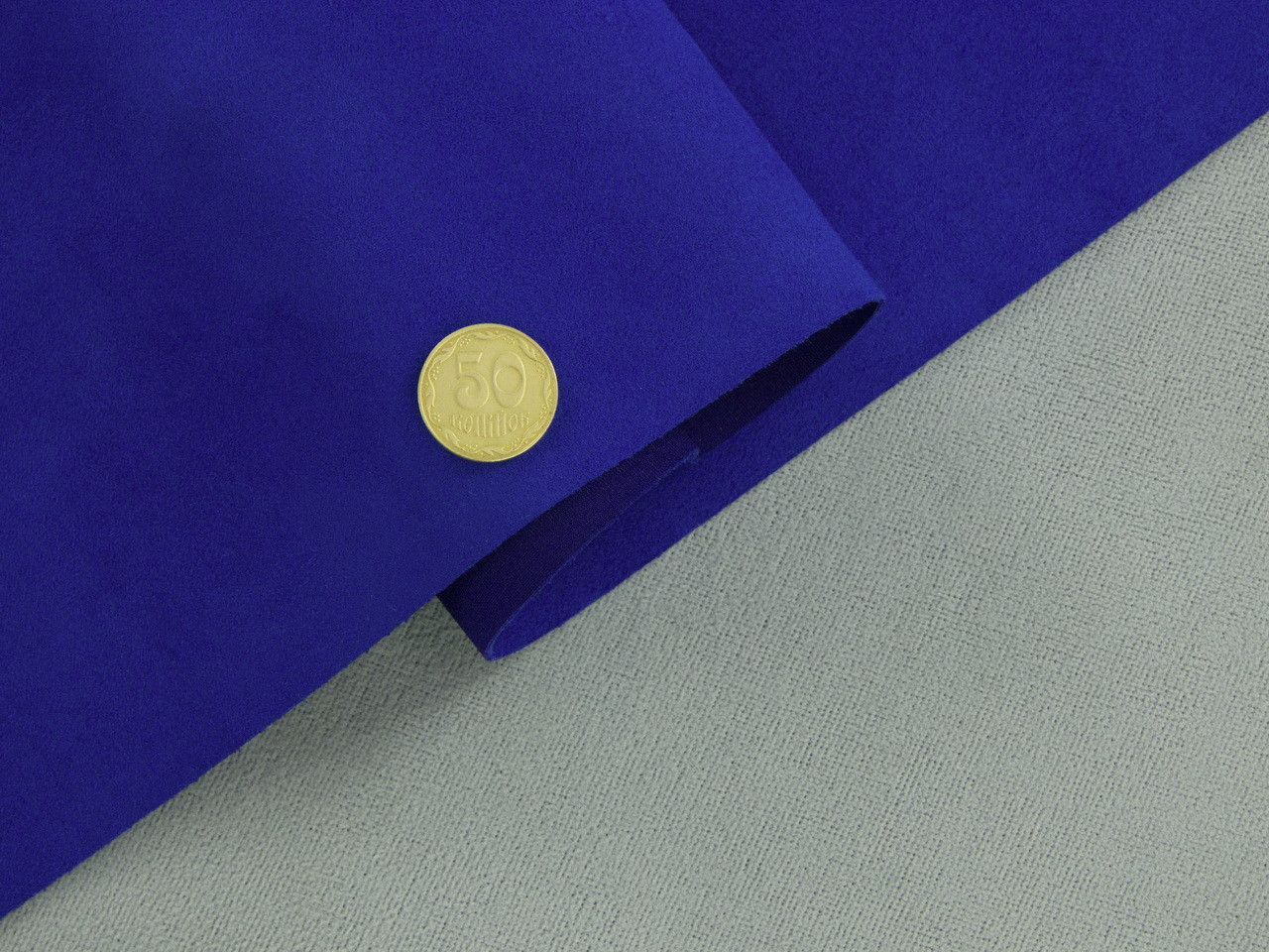 Алькантара Lycra 16013 синяя, без основания, ширина 150см (Турция) детальная фотка