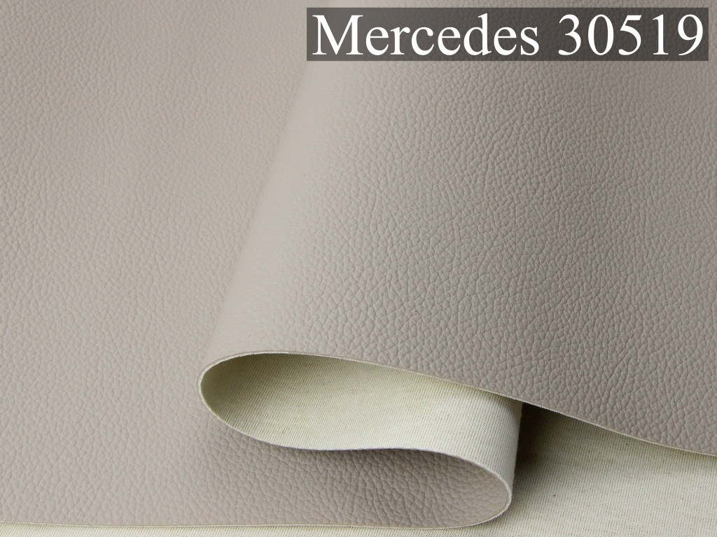 Автомобильный кожзам Mercedes 30519 крем, на тканевой основе (ширина 1,40м) Турция детальная фотка