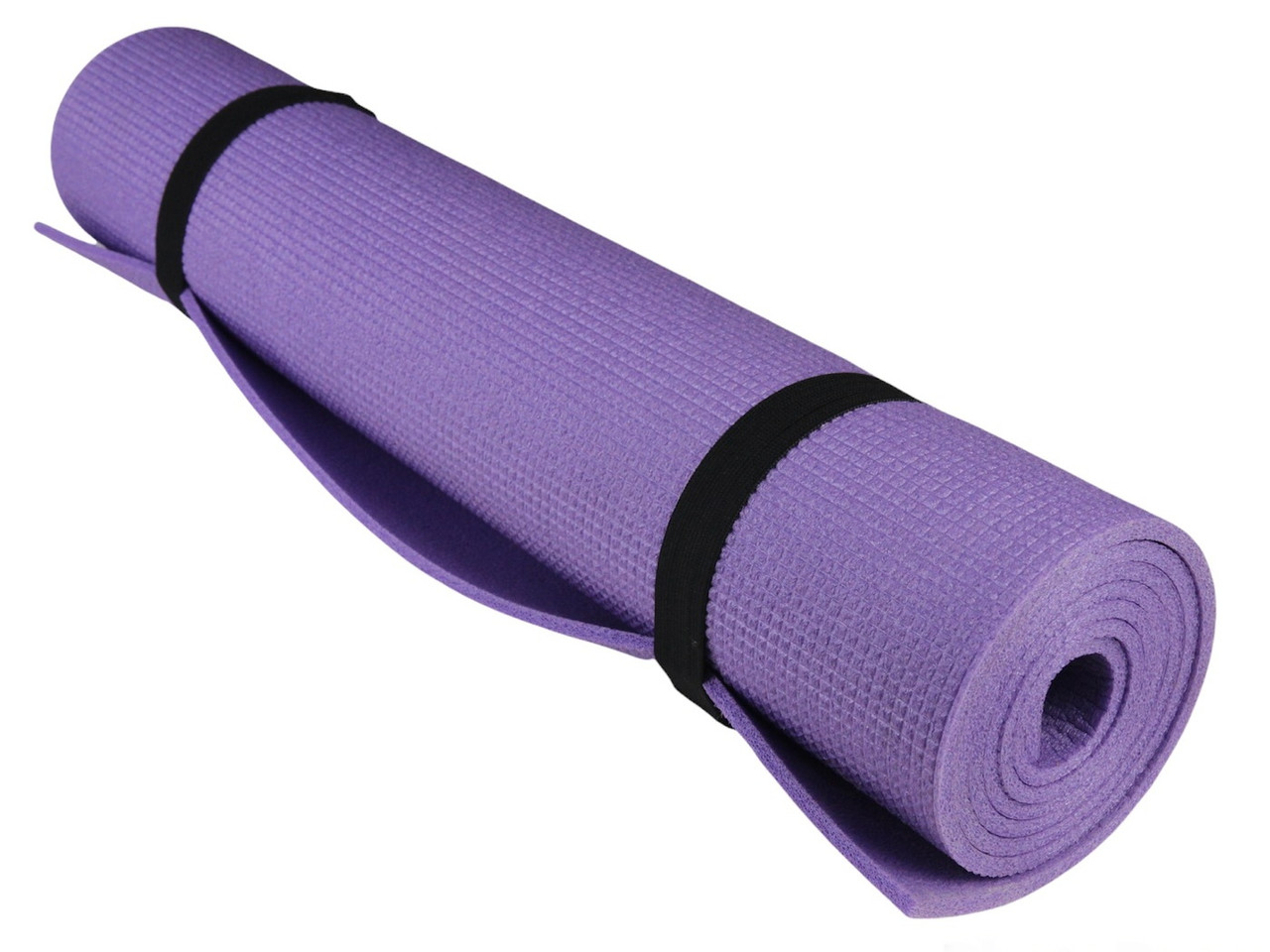 Килимок для фітнесу та йоги AEROBICA 5, фіолетовий, товщина 5мм, ширина 120см детальна фотка