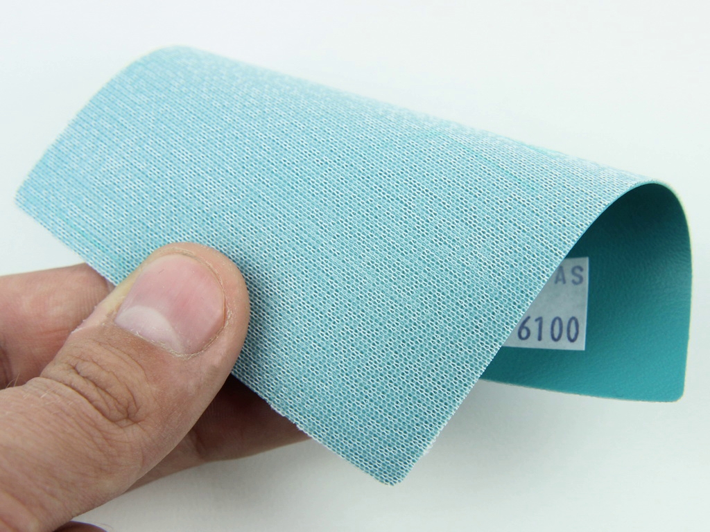 Кожзам Skaden (сине-зеленый 6100) для медицинского назначения ширина 1.45м (Польша) детальная фотка