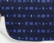 Автотканина оригінальна для центру сидінь (синя 7612/1), основа на повсті, товщина 3 мм, ширина 140см анонс фото