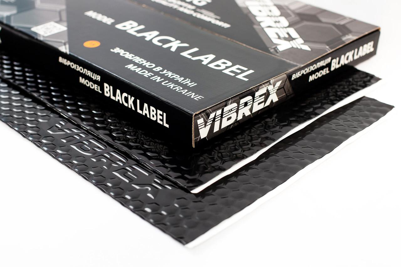 Виброизоляция премиум класса Vibrex Black Label, толщина 2 мм (50х70см) детальная фотка