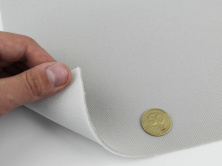 Ткань авто потолочная светло-серая (текстура сетка) Lacosta 66, на поролоне 3 мм с сеткой, ширина 1.70м (Турция)