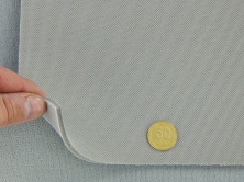 Автотканина стельова KL-52 оригінальна на поролоні з сіткою, колір сірий, товщина 3мм, ширина 167см анонс фото