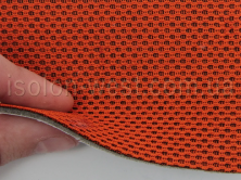 Автотканина кольорова, Smart original orange, для центральної частини автомобіля, на поролоні і сітці анонс фото