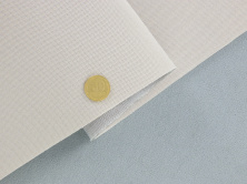 Автоткань потолочная KL-48 оригинальная на поролоне с сеткой, цвет кремовый, толщина 3мм ширина 167см анонс фото