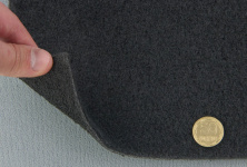Автомобильный ковролин на твердой основе, Barati (графит) ширина 2м. анонс фото