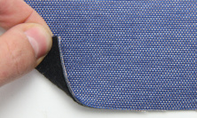 Автотканина оригінальна для боків сидінь (сіро-синя 7627/1), основа на повсті, товщина 2мм, ширина 140см анонс фото