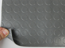 Автолинолеум, автолин серый "Монетка" (Orta), ширина 1.8 м, линолеум автомобильный, Турция анонс фото