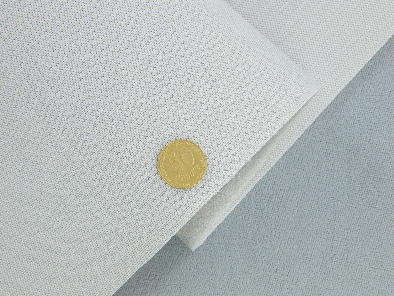 Автоткань потолочная 1560 оригинальная на поролоне, цвет светло-серый, толщина 3мм, ширина 155см детальная фотка