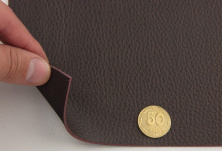 Термовініл темно-коричневий (текстура) для перетяжки керма, дверних карт, стійок, на каучуковій основі (tk-17) анонс фото