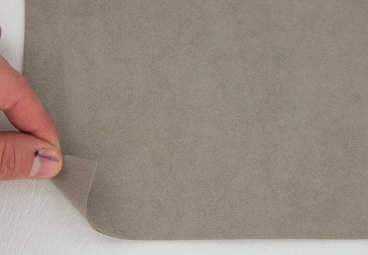 Алькантара Panel ALC-ALE серый камень, без основания, ширина 150см (Италия) детальная фотка