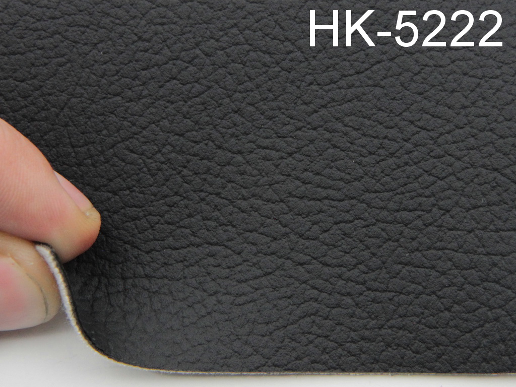 Авто кожзам черный, на тканевой основе (Германия HK-5222) детальная фотка