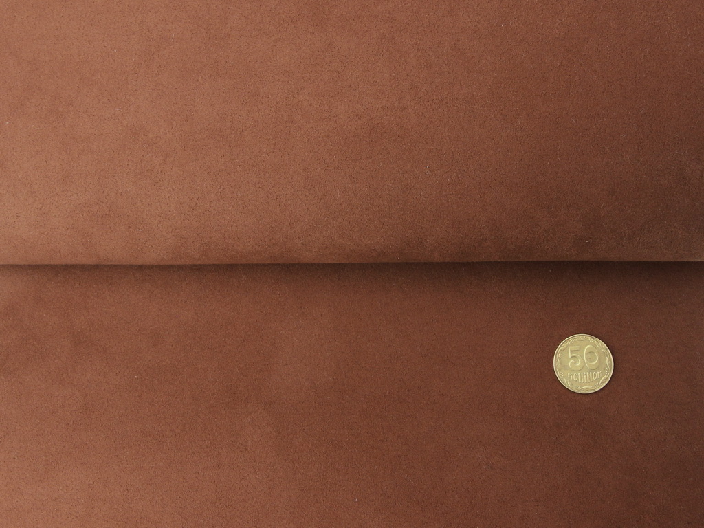 Автотканина Динаміка (Dinamika) колір коричневий, на повсті, ширина 1,42м детальна фотка
