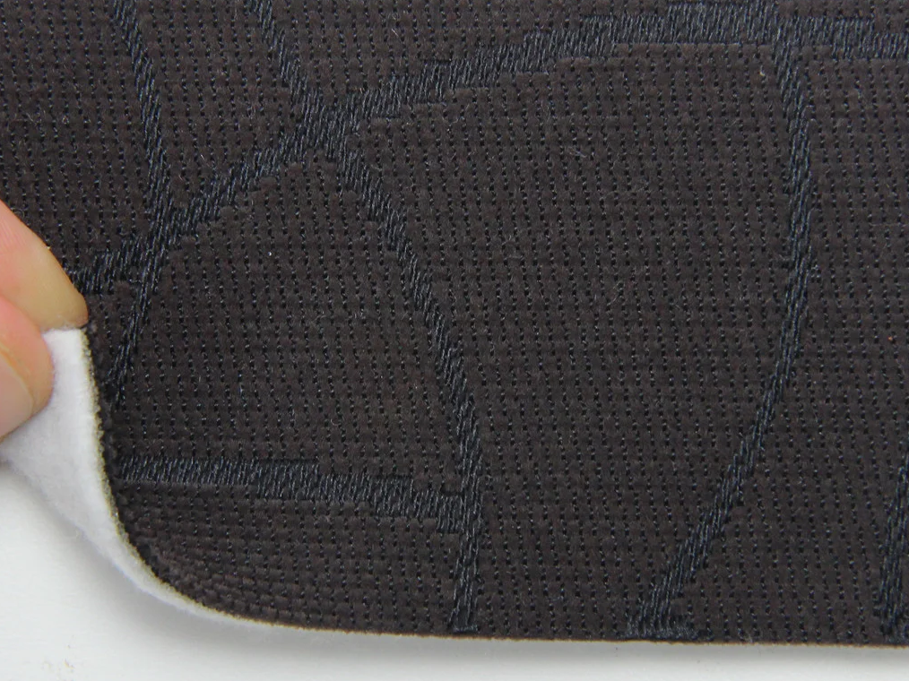 Автотканина оригінальна для центру сидінь (темно-коричнева 7416), основа на повсті, товщина 3 мм, ширина 140см детальна фотка