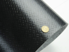 Автолинолеум черный "Двойная строчка" (Craft), ширина 1.8м, линолеум автомобильный Турция, толщина 1.6мм анонс фото