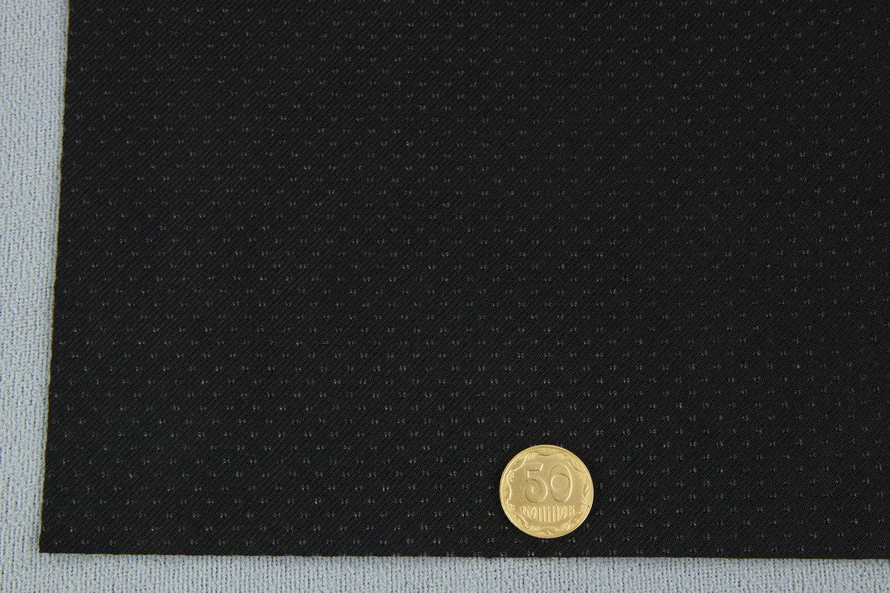 Протиковзка тканина Jakar Black, колір чорний з чорними протиковзкими крапочками, ширина 140см детальна фотка