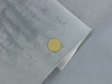 Тканина для стелі авто велюр сірий LIRA-p17009, на поролоні 3мм з сіткою, ширина 1.50м (Туреччина) анонс фото