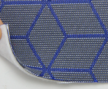 Автотканина оригінальна для центру сидінь (сіро-синя 7628/1), основа на повсті, товщина 3 мм, ширина 140см анонс фото