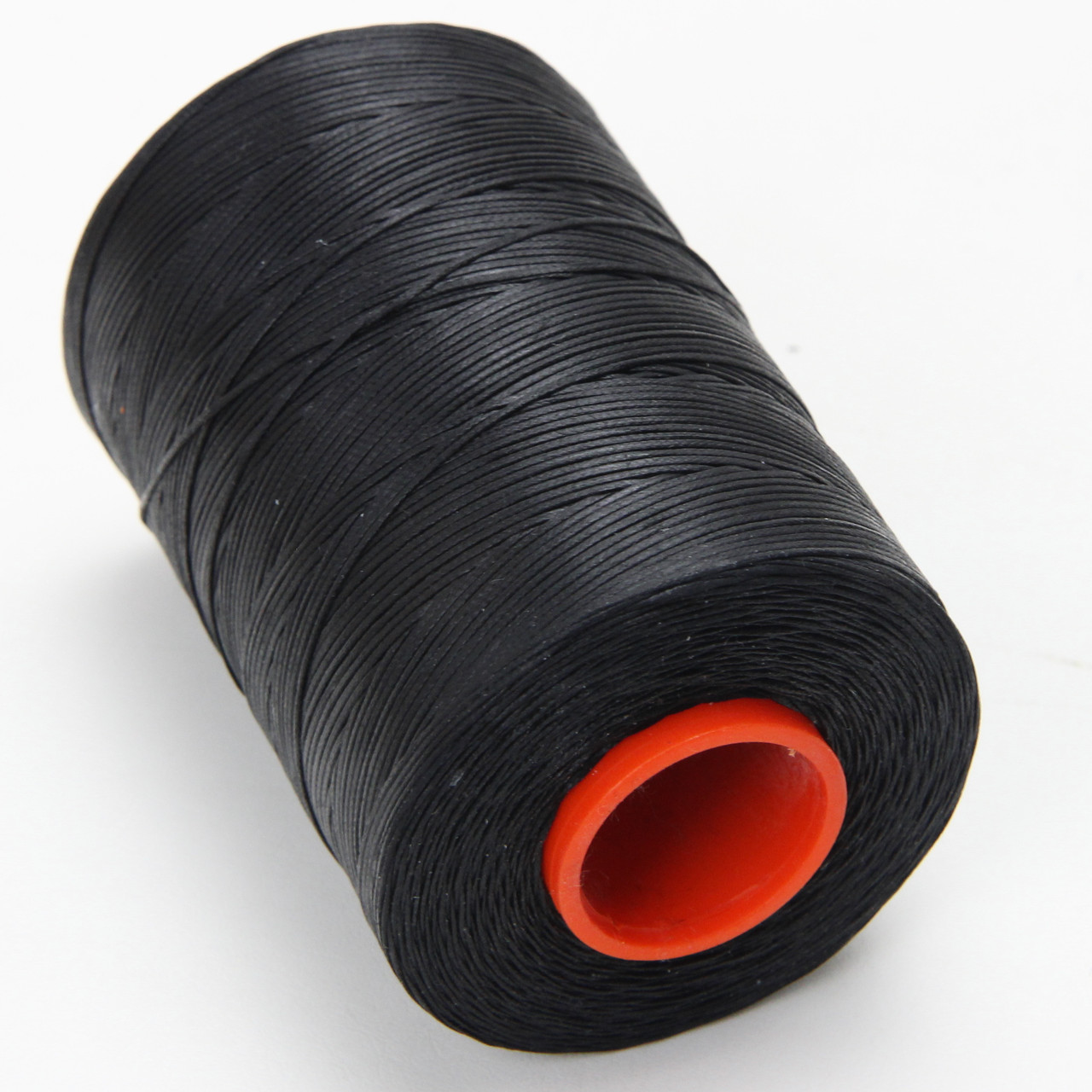 Нить для перетяжки руля вощеная (цвет черный), толщина 1.0 мм, длина 500 метров "Турция" детальная фотка
