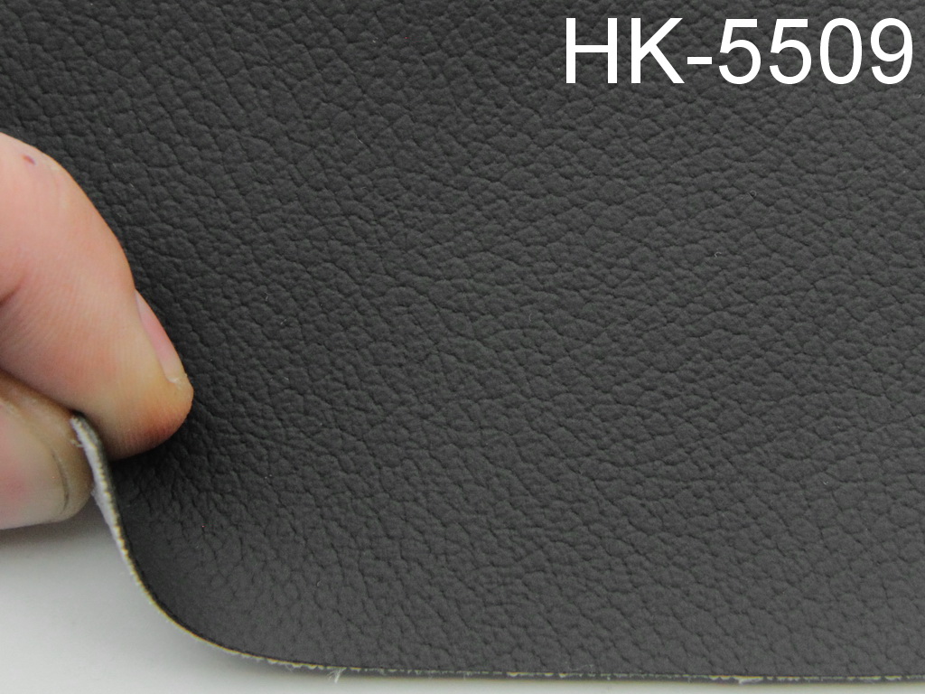 Авто кожзам темно-серый, на тканевой основе (Германия HK-5509) детальная фотка