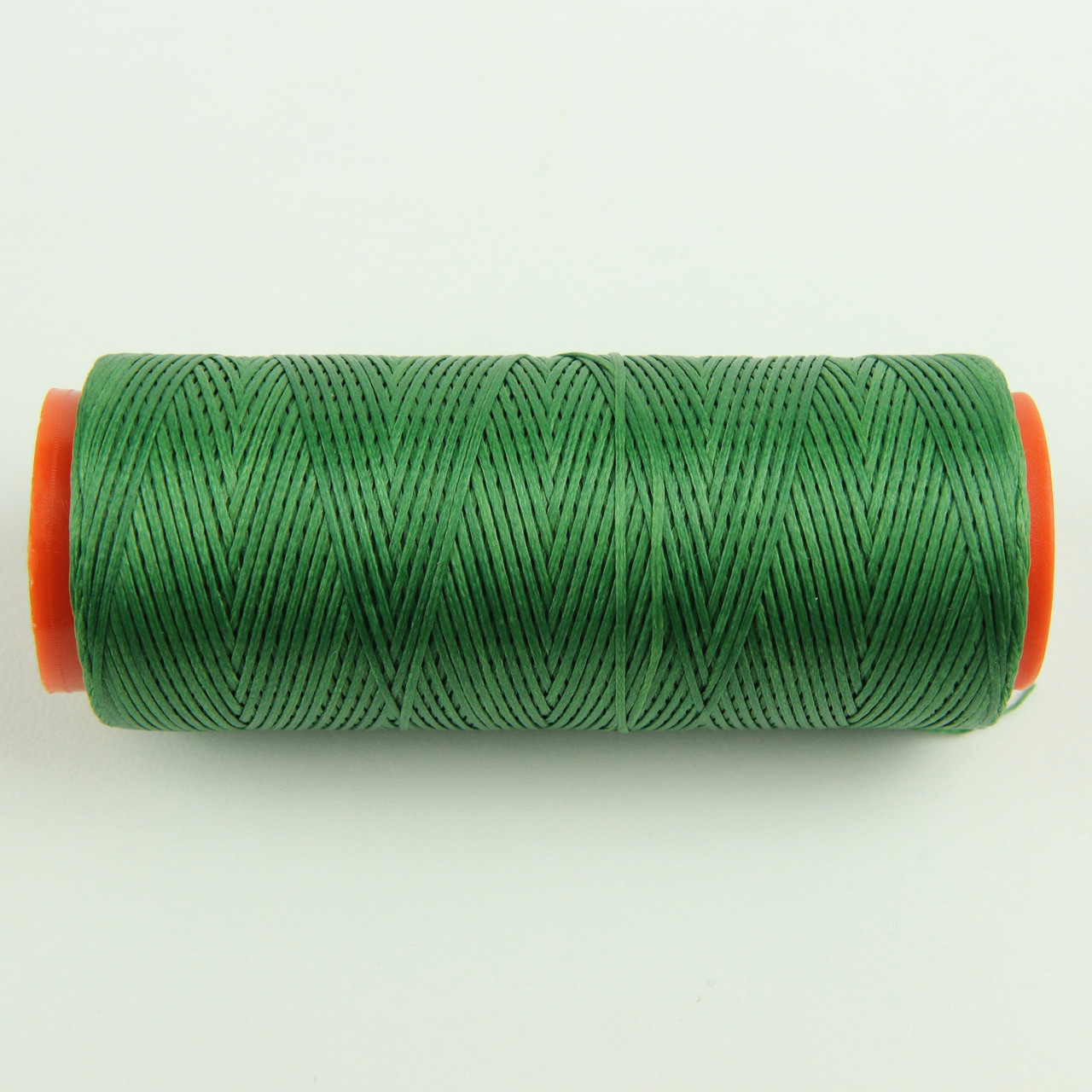 Нитка для перетяжки керма вощеная (колір зелений 3709), товщина 0,8 мм, довжина 100м детальна фотка