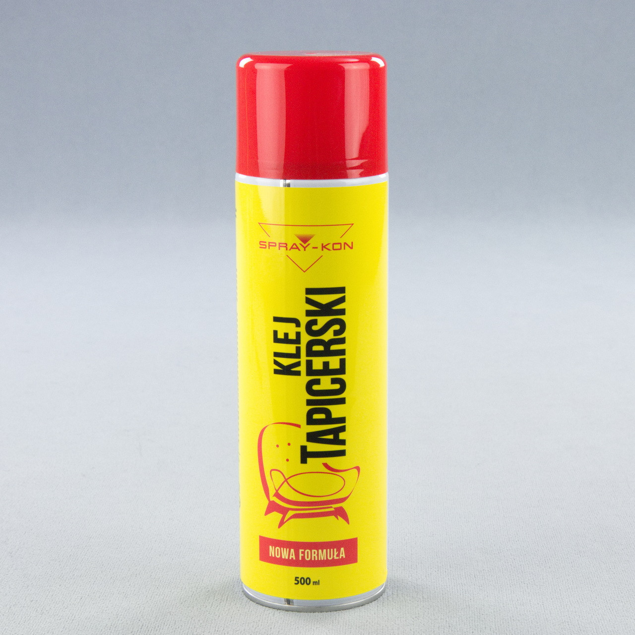 Аэрозольный клей Tapicerski spray-kon для мебели, ткани, карпета, ковролина, резины, войлока, 500мл Польща детальная фотка