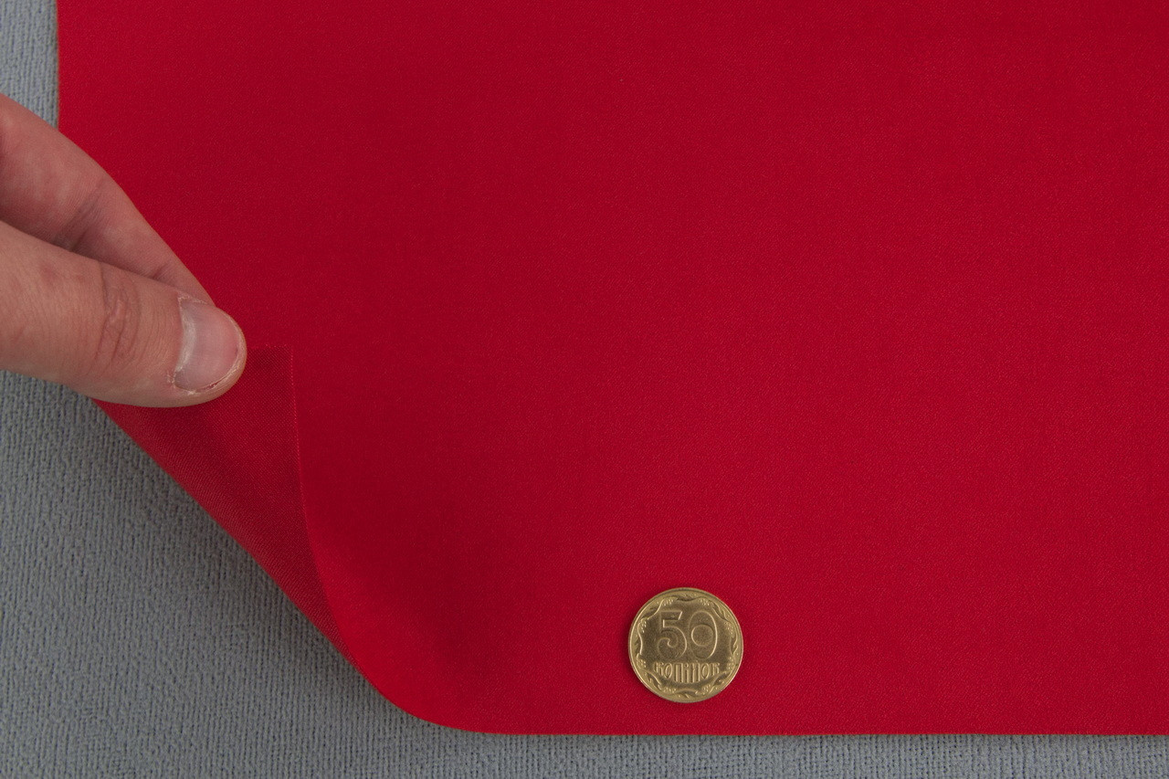 Автовелюр Dinamika 09 цвет красный, на тканевой основе, ширина 148 см детальная фотка