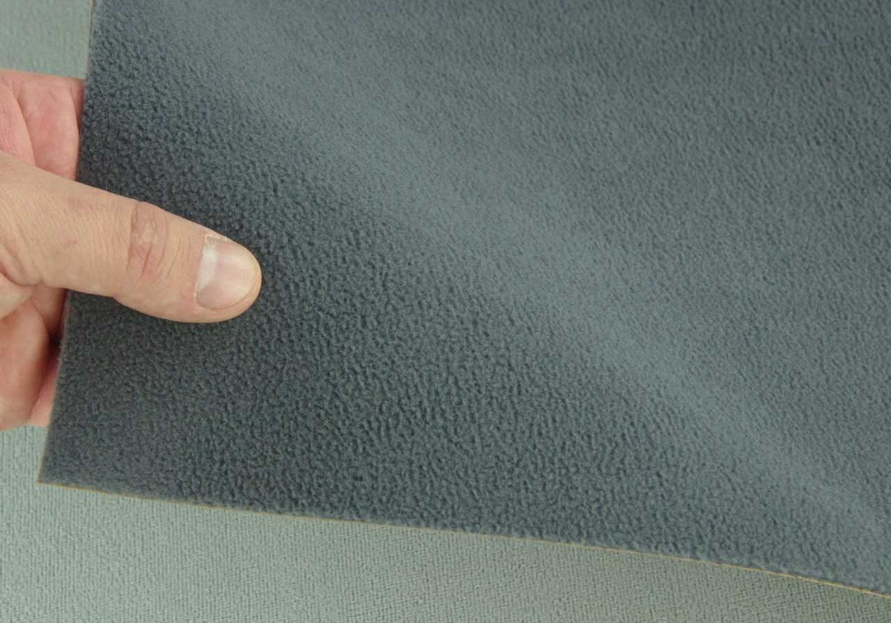 Карпет Standart велюровый для авто (серый холодный оттенок) самоклейка (лист) толщина 2мм детальная фотка