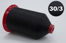 Нитка швейна TEKNOPES № 30/3, колір Nero (чорний), 5000м, Італія анонс фото