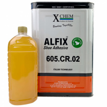 Клей контактный Alfix 605 (полихлоропреновый), для проклейки тканей, ковролина, кожзама, Италия 1л