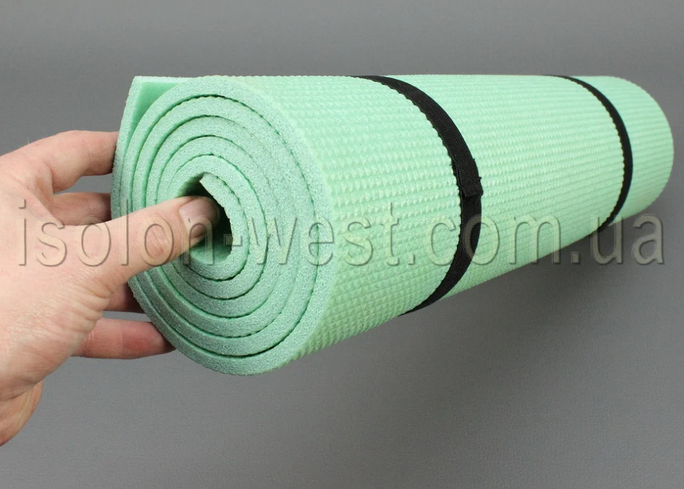 Коврик для йоги, фитнеса и гимнастики - Аэробика 8, размер 50х150см., толщина 8 мм. детальная фотка