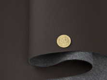 Автомобільний шкірзам 9164 колір кавовий, матовий, на тканинній основі (ширина 1,37м) Туреччина анонс фото