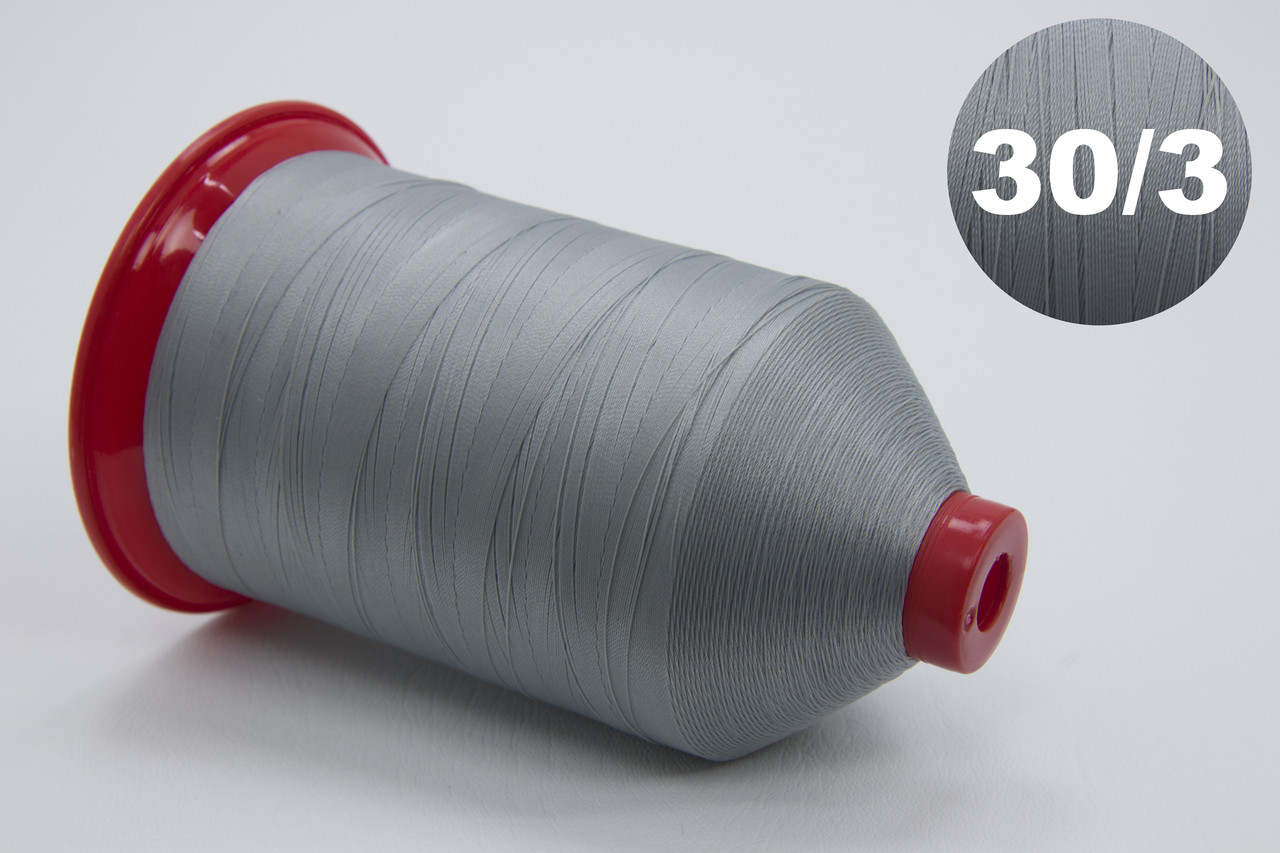 Нить швейная TEKNOPES № 30/3, цвет 9071 (серый), 5000м, Италия детальная фотка