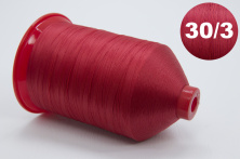 Нитка швейна TEKNOPES № 30/3, колір 9057 (червоний), 5000м, Італія анонс фото