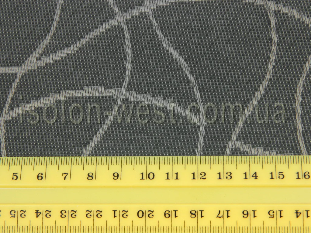 Тканина для сидінь автомобіля, колір темно-сірий, на повсті 1мм (для центральної частини), Німеччина детальна фотка