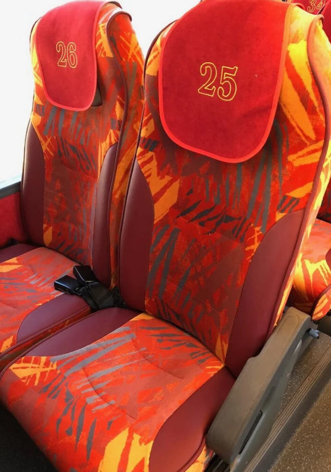 Велюрова тканина Neoplan N6-30/1 для сидінь автобуса, ширина 1.40м детальна фотка