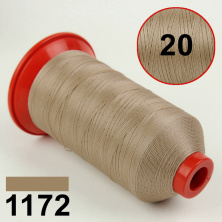 Нитка POLYART (ПоліАРТ) N20 колір 1172 бежевий, довжина 1500м анонс фото