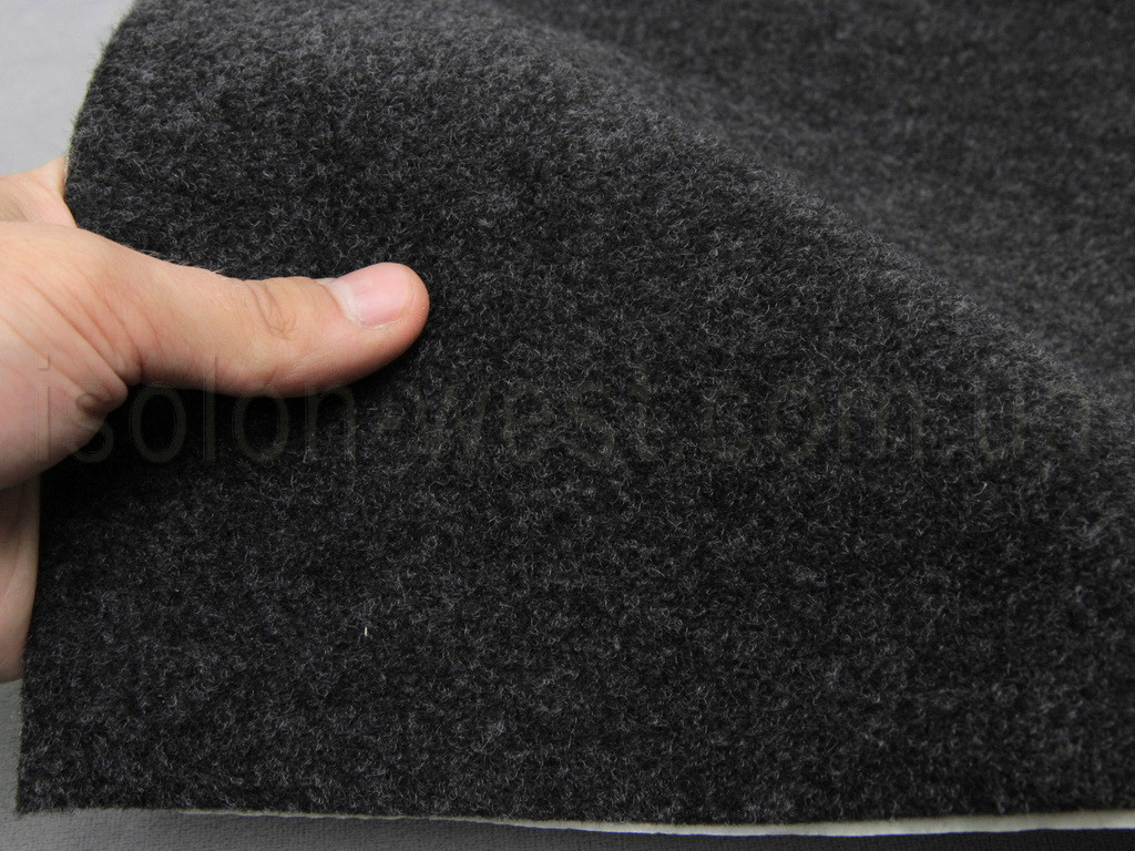 Карпет авто Comfort темно-сірий графіт, самоклейка, товщина 2,5мм, щільність 400г/м2, лист детальна фотка