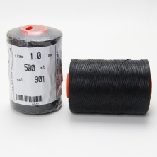 Нить для перетяжки руля вощеная (цвет черный), толщина 1.0 мм, длина 500 метров "Турция" анонс фото