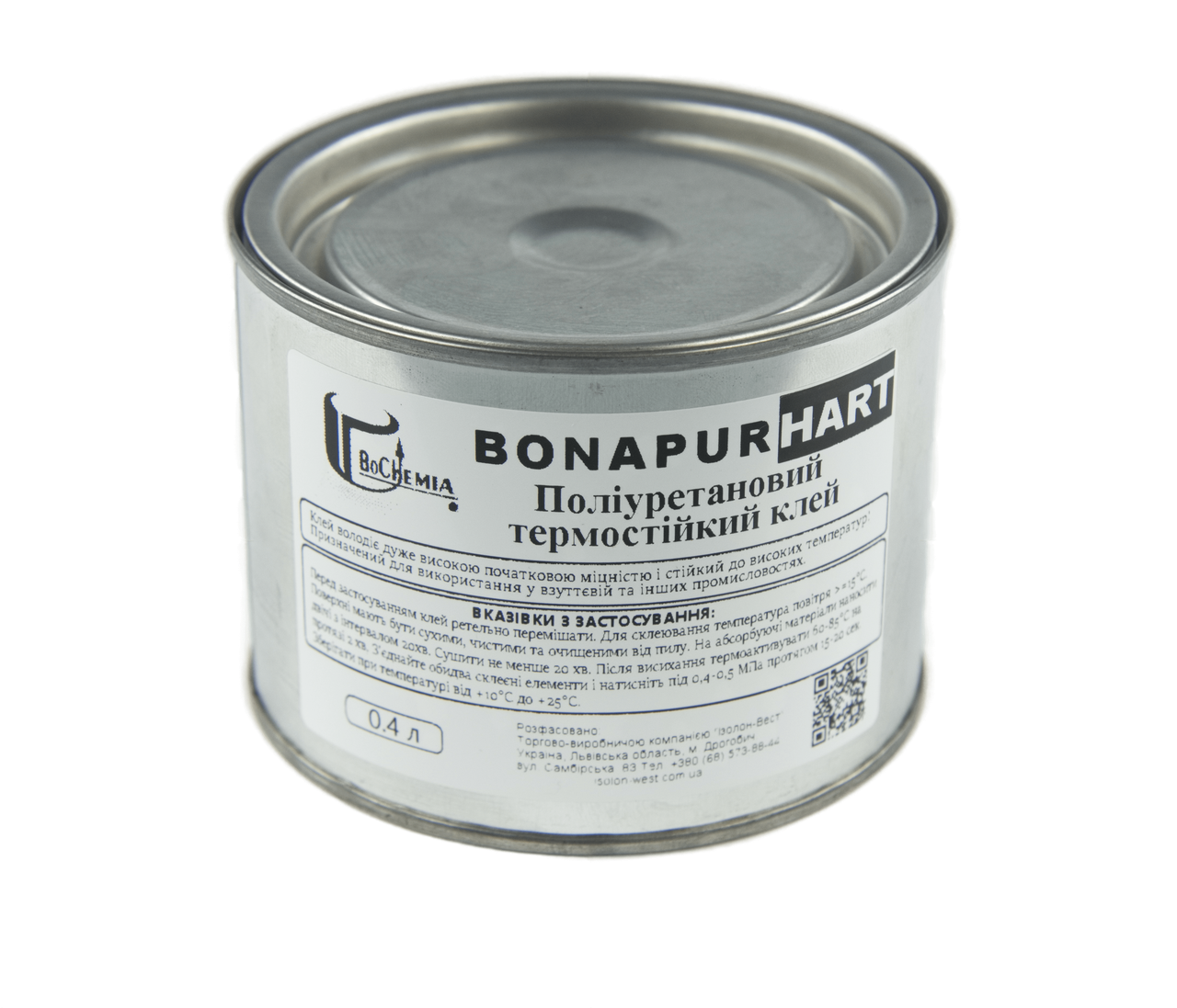 Поліуретановий термостійкий клей BONAPUR HART для шкірозамінника, тканин, пвх, синтетичної шкіри анонс фото